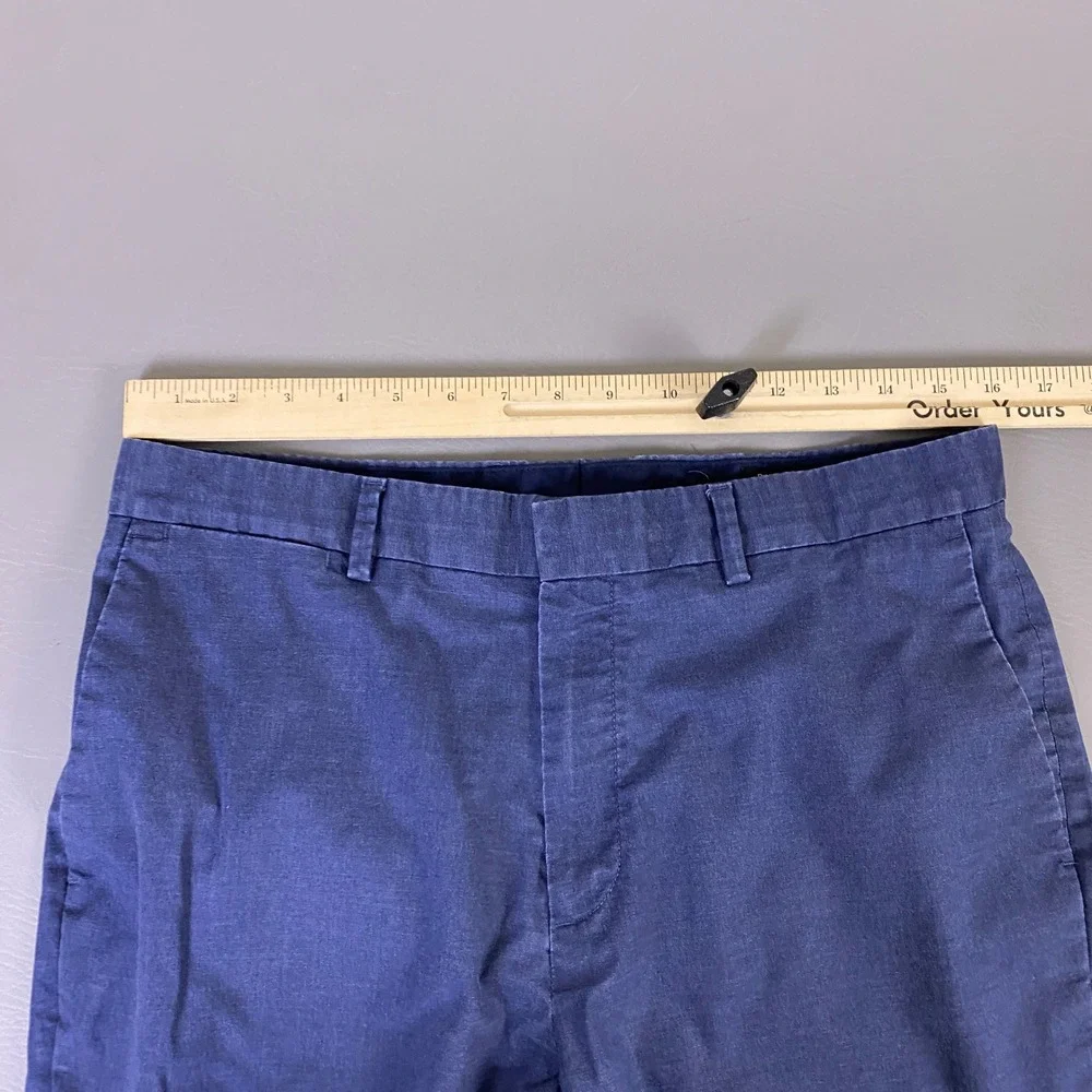 Banana Republic Core Temp Pants Men's 32x36 Slim Straight‎ NonIron Navy Blue *